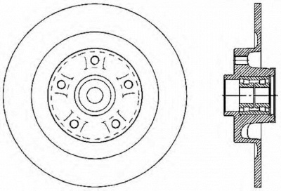 OPEN PARTS bda260230 -  Тормозной диск